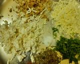 A picture of step 3 of Walnut, Paneer and Cheese stuffed Paddu.