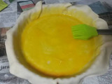 Tarta salada de calabacín y albahaca