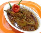 A picture of step 10 of Aachari baingan.