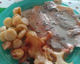 Foto del paso 6 de la receta: Trucha al roquefort facilísima con papas noisette