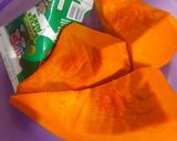 Foto langkah ke 1 dari resep Lumpur Labu Topping Mangga.