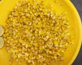 A picture of step 1 of Sweet corn chaat.