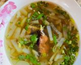 Hình bước làm 3 của món Canh bầu cá trê