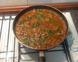 A picture of step 5 of Spinach nyama,.