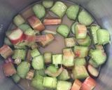 A picture of step 1 of Rhubarb, apple and berry crumble.