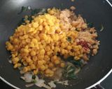 A picture of step 6 of Palak Chana dal.