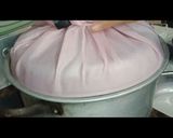 Foto langkah ke 3 dari resep Lapis buah naga ombre.