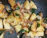 A picture of step 5 of FRIED SPICY DHOKLA.