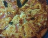 Foto del paso 5 de la receta: Pizza de albahaca mozzarella y jamón 🍕♥️