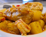 Foto del paso 8 de la receta: Merluza guisada en salsa de langostinos