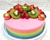 Foto langkah ke 9 dari resep Puding Rainbow.
