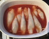 A picture of step 3 of California Farm Baked Stuffed Squid.