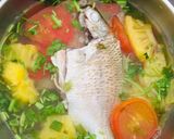 Hình bước làm 3 của món Canh cá hanh nấu thơm cà