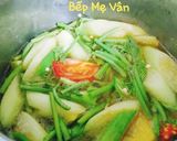 Hình bước làm 6 của món Canh chua tôm rau nhút