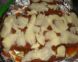 Foto del paso 11 de la receta: Pan de carne individual relleno de jamón, salsa fileto y muzzarella