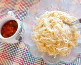Foto del paso 8 de la receta: Spaghetti con Salsa de Cebolla de Verdeo y Leche de Coco