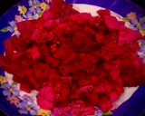 Hình bước làm 1 của món Rau câu thanh long đỏ