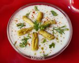 A picture of step 5 of Sev Raita.