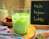 Teh hijau latte / iced matcha latte langkah memasak 2 foto