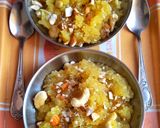 A picture of step 9 of Moong Dal Halwa.