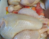 Foto del paso 1 de la receta: Picantones con verduras al horno y puré de manzanas