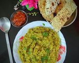 A picture of step 4 of Hesarubele Huggi (moongdal khichadi).