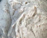 A picture of step 1 of Sourdough Bread with Purple Sweet Potato, Perilla Seeds, and Black Sesame Seeds.