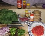 A picture of step 1 of Minced meat #charityrecipy.