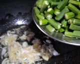 A picture of step 1 of Bhindi Keri masala ♥️.