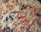 Foto del paso 3 de la receta Espaguetis con champiñones, atún y jamón