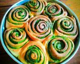 A picture of step 5 of Matcha roll.
