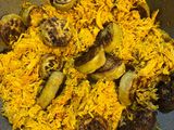 ته چین مرغ وبادمجان