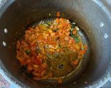 A picture of step 1 of Acharya potato capsicum.