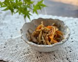 A picture of step 5 of Burdock and Carrot Kinpira.