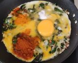 A picture of step 5 of Brahmi  leaves and egg subji.