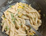 A picture of step 5 of Jain pasta.