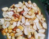 A picture of step 3 of Jaggery Chikki.