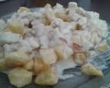 Foto del paso 5 de la receta: Papas fritas con salsa de pollo