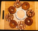 A picture of step 4 of Potatoes and pasta doughnut kabab.