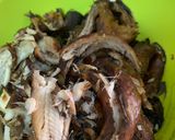 A picture of step 2 of Sea food okro soup.