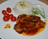 Une image de l'étape 5 de Côtes de porc à la chinoiseSauce hoisin.