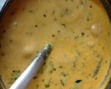A picture of step 2 of Gujarati curry.