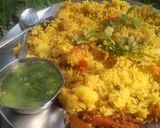 वेजिटेबल एग मिक्स खिचड़ी (तेहरी) रेसिपी चरण 4 फोटो