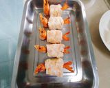 Hình bước làm 4 của món Tôm hấp tàu hũ trắng sauce nước tương