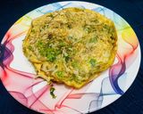 A picture of step 4 of Bean sprout omelette.