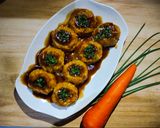 Foto langkah ke 10 dari resep Mangkuk Ayam Wortel Isi Telur.