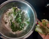 A picture of step 2 of Masala Palak Luchai(Jain Food).