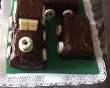 Foto del paso 4 de la receta: Torta de chocolate con forma de tren