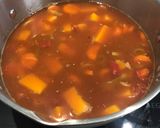 A picture of step 1 of Spicy vegetable & lentil soup.