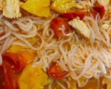 รูปขั้นตอนการทำที่ 4 ของ ผัดเปรี้ยวหวานอกไก่เส้นบุกนุ่ม คลีน